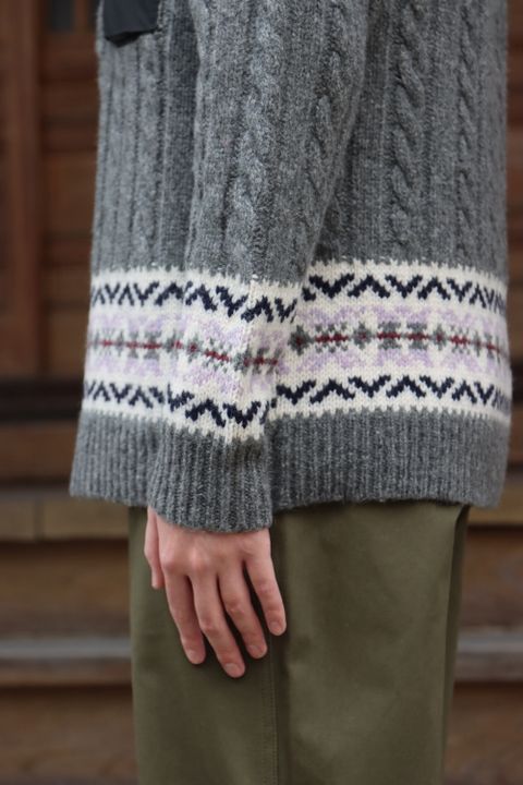 COMME des GARCONS HOMME ノルディック柄ニット(HH-N002) style.2021.11.6