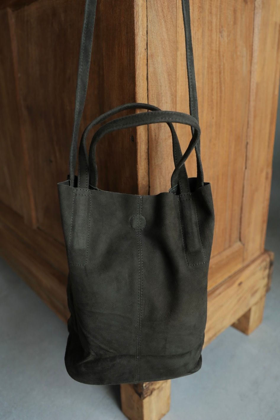 Morphee / モルフェトートバッグ 2WAY SMALL TOTE(SHORT) SUEDE[MOSS GREEN]☆新作発売！