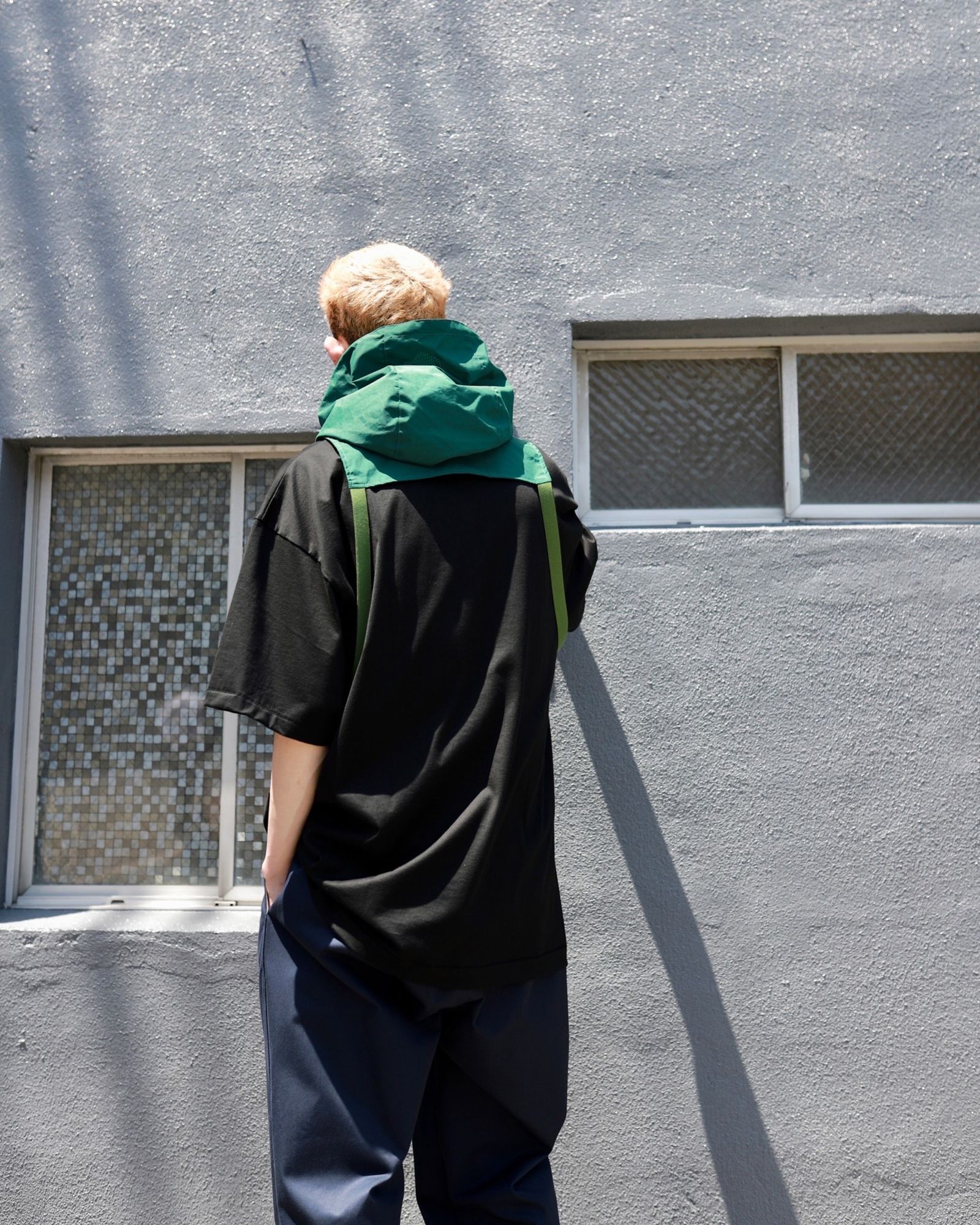 is-ness イズネス23SS フーディmixスタイル