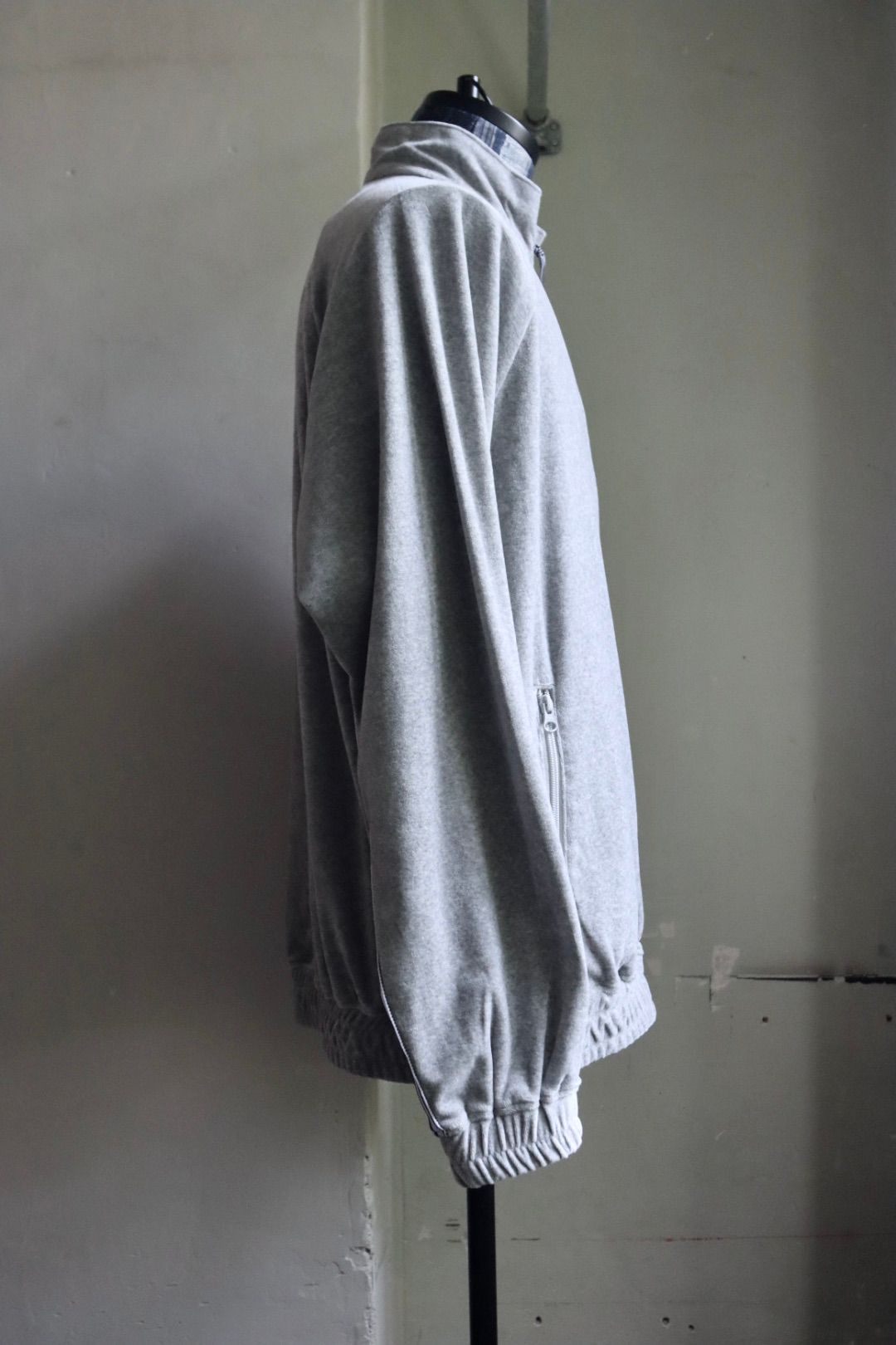 S.F.C 23FW VELOUR TRACK JACKET(SFCFW23CS06)Grey