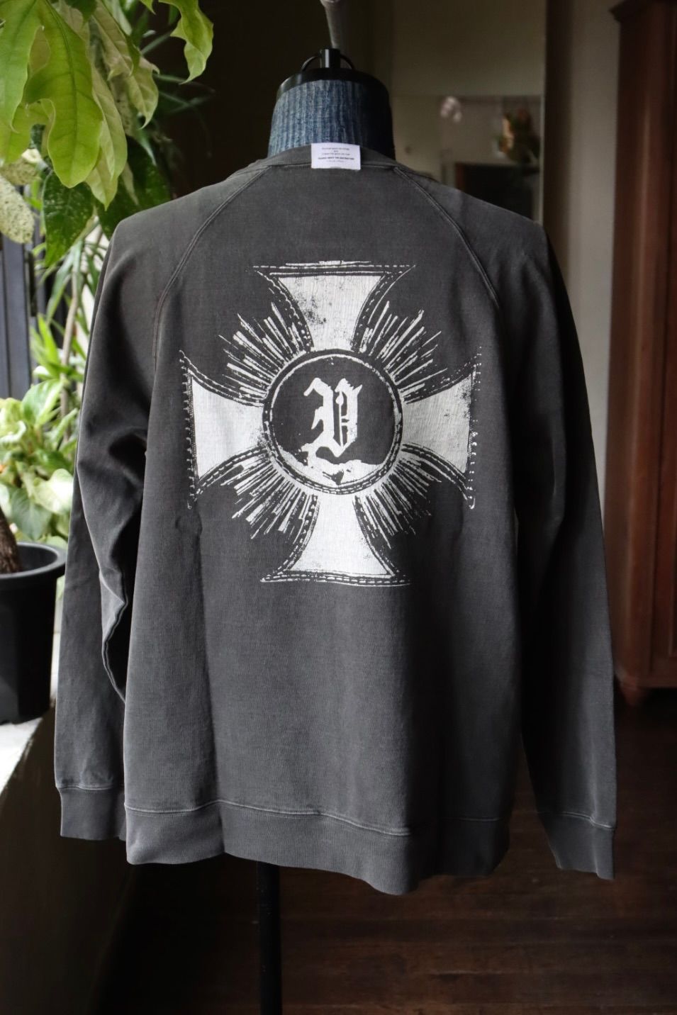 トーキングアバウト ジ アブストラクション 25AW OVER DYE PRINT RAGLAN TEE(2526AW-LS-002)FUCK☆新作発売！