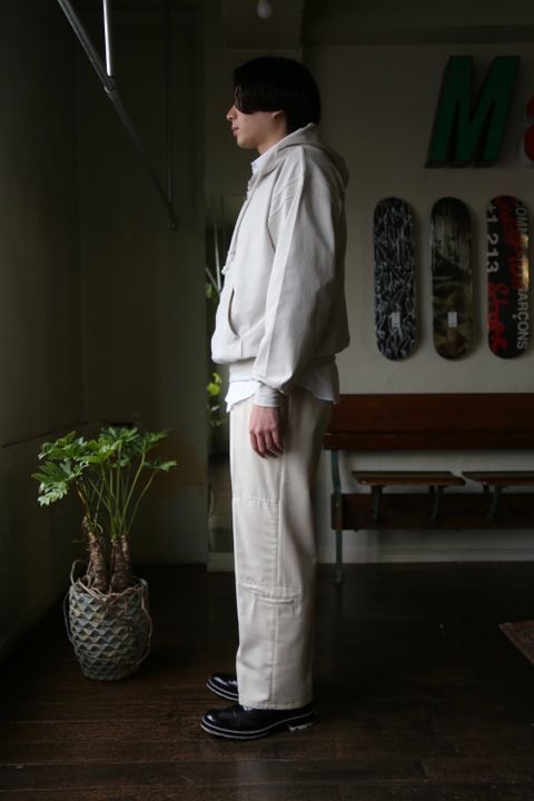 MATSUFUJI Modified Farmers Trousers(M211-0401)"WHITE" style.2021.1.22.