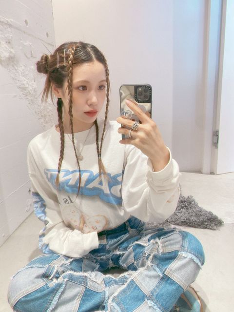 セントマイケル HEART CKIE LS TEE style.2024.8.22