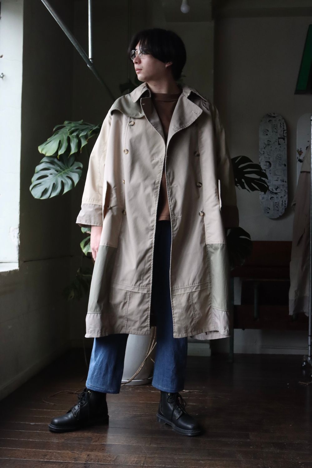 SEEALL RECONSTRUCTED TRENCH COAT(SAU23 CT601-②) style.2022.3.18