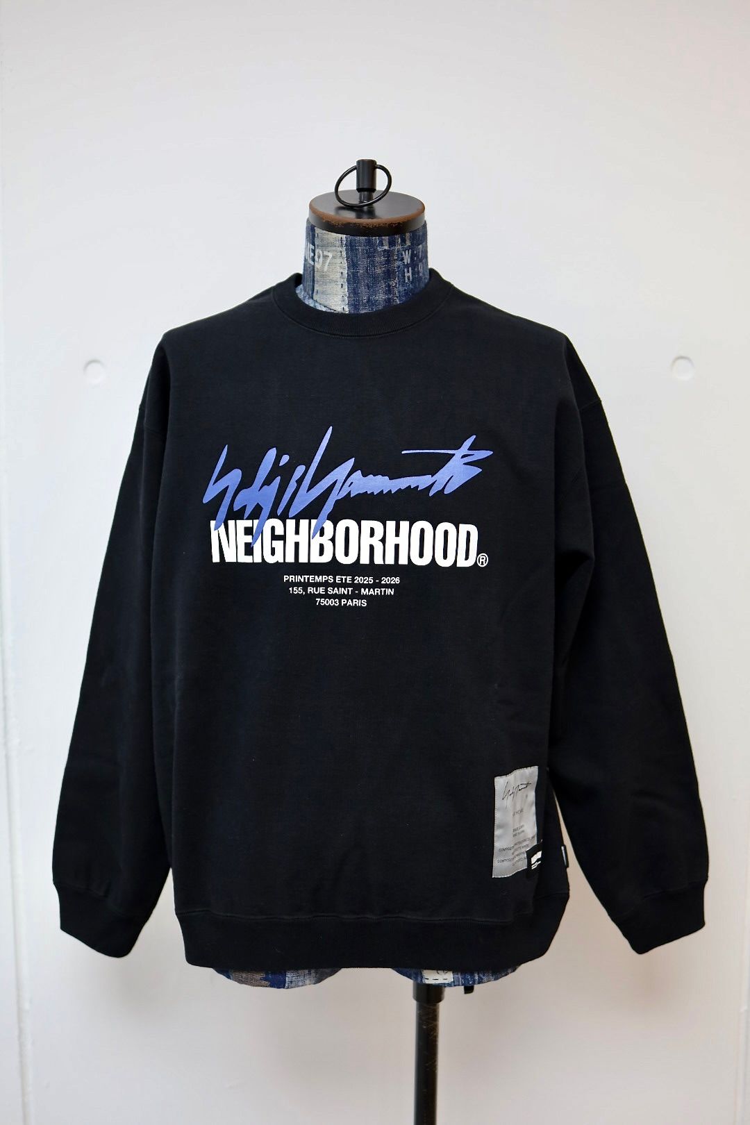 Yohji Yamamoto × NEIGHBORHOOD SWEAT SHIRT LS(HK-T99-99-2S26)BLACK★12月5日(金)発売！