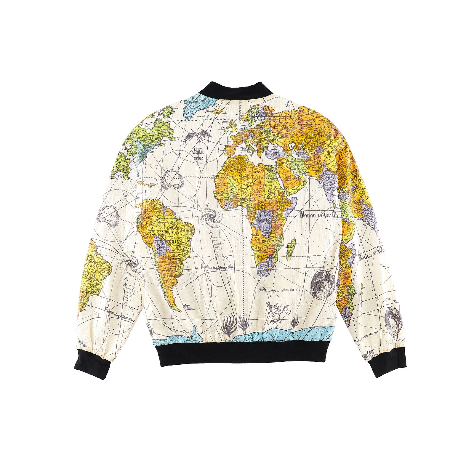 SAINT M×××××× - セントマイケル 23SS DR.WOO 23SS WORLD MAP PARER