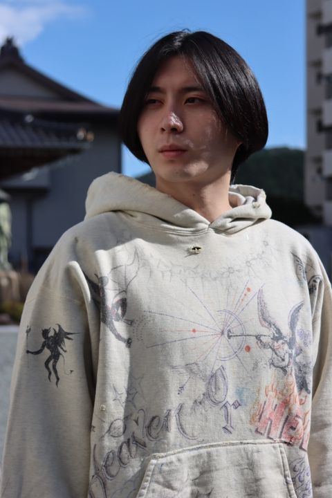 Saint Mxxxxxx × Dr.Wooコラボフーディーstyle.