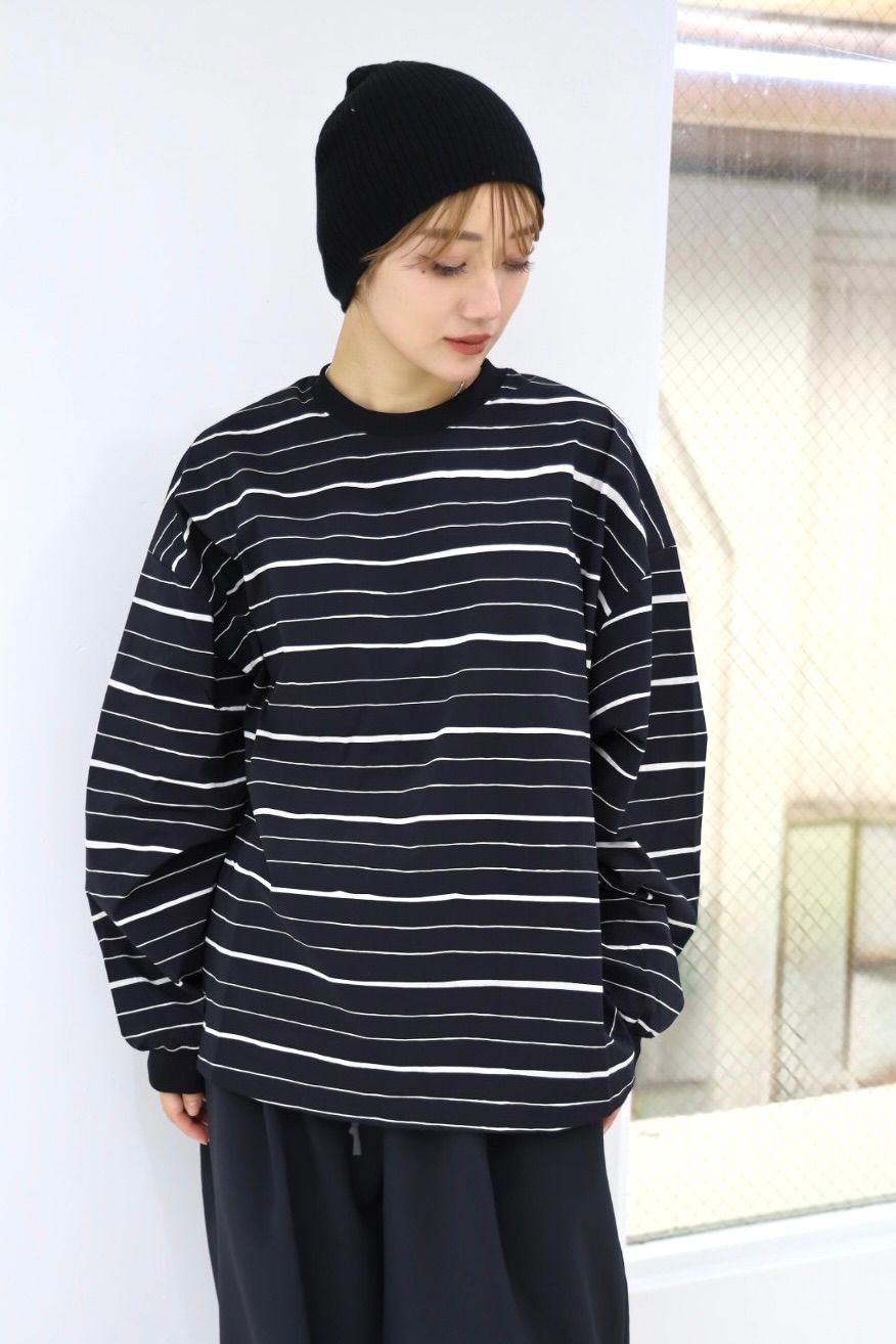 S.F.C -Stripes For Creative-  新作SUPER BIG MIX STRIPE LS NYLON TEE STYLE.2025.10.24