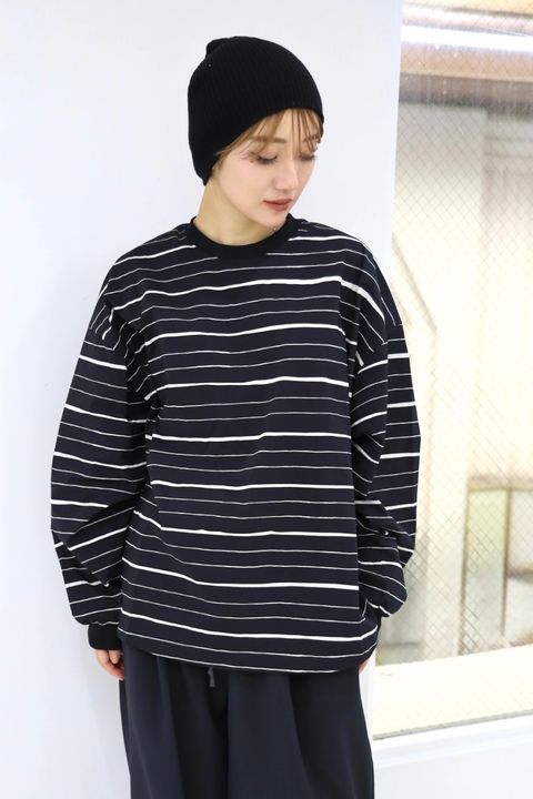 S.F.C -Stripes For Creative-  新作SUPER BIG MIX STRIPE LS NYLON TEE STYLE.2025.10.24