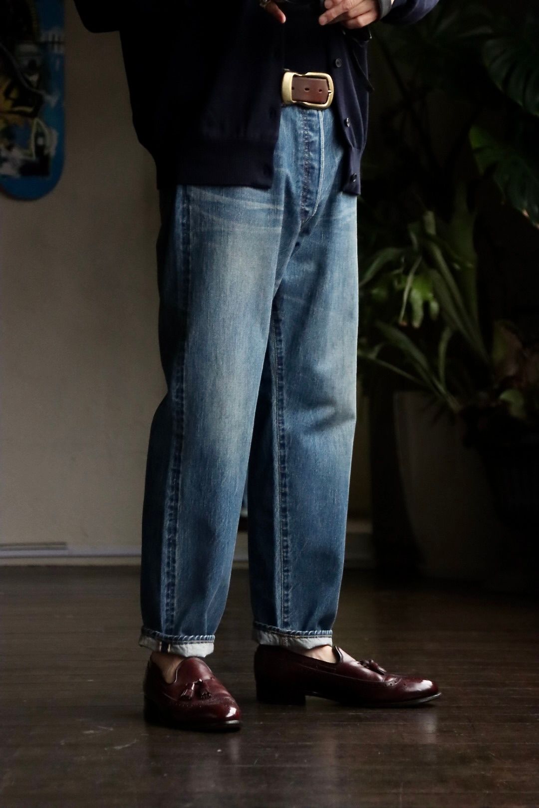 美品　A.PRESSE Washed Denim Pants E 34インチよろしくお願いします