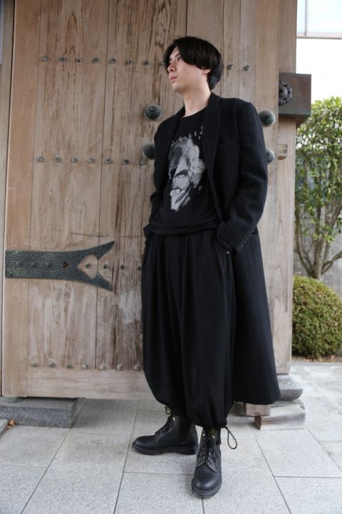yohji yamamoto 21ss 新作「食べて...いい?」マチ付長袖PT style.2020.12.11.