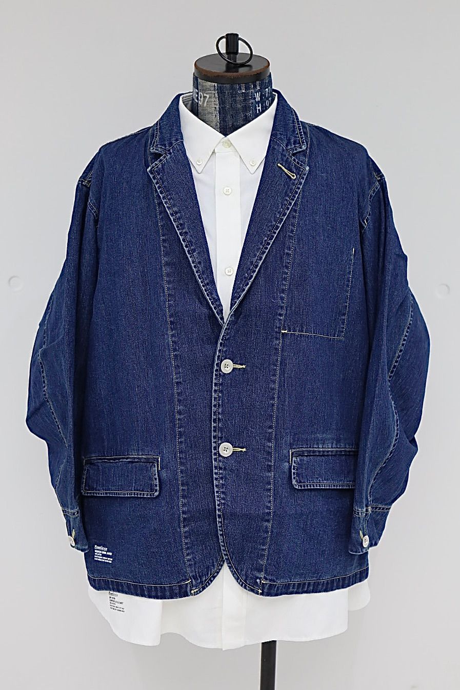 M.S.Cプロフ必読 ノーカラージャケット ネイビー M.S.Cプロフ必読 ノーカラージャケット ネイビー M.S.Cプロフ必読 ノー