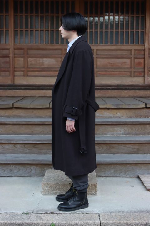 YOKE DOUBLE BREAST OVERCOAT(YK21AW0242C) style.2021.10.10
