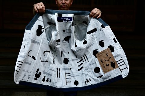 JUNYA WATANABE MAN 綿リネンデニムジャケットstyle.2021.2.7.