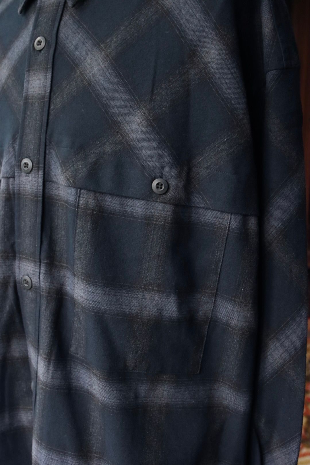 フレッシュサービス FLANNEL CHECK OVER YOKE SHIRT (FSC253-50129)DARK NAVY★10月4日(土)発売！