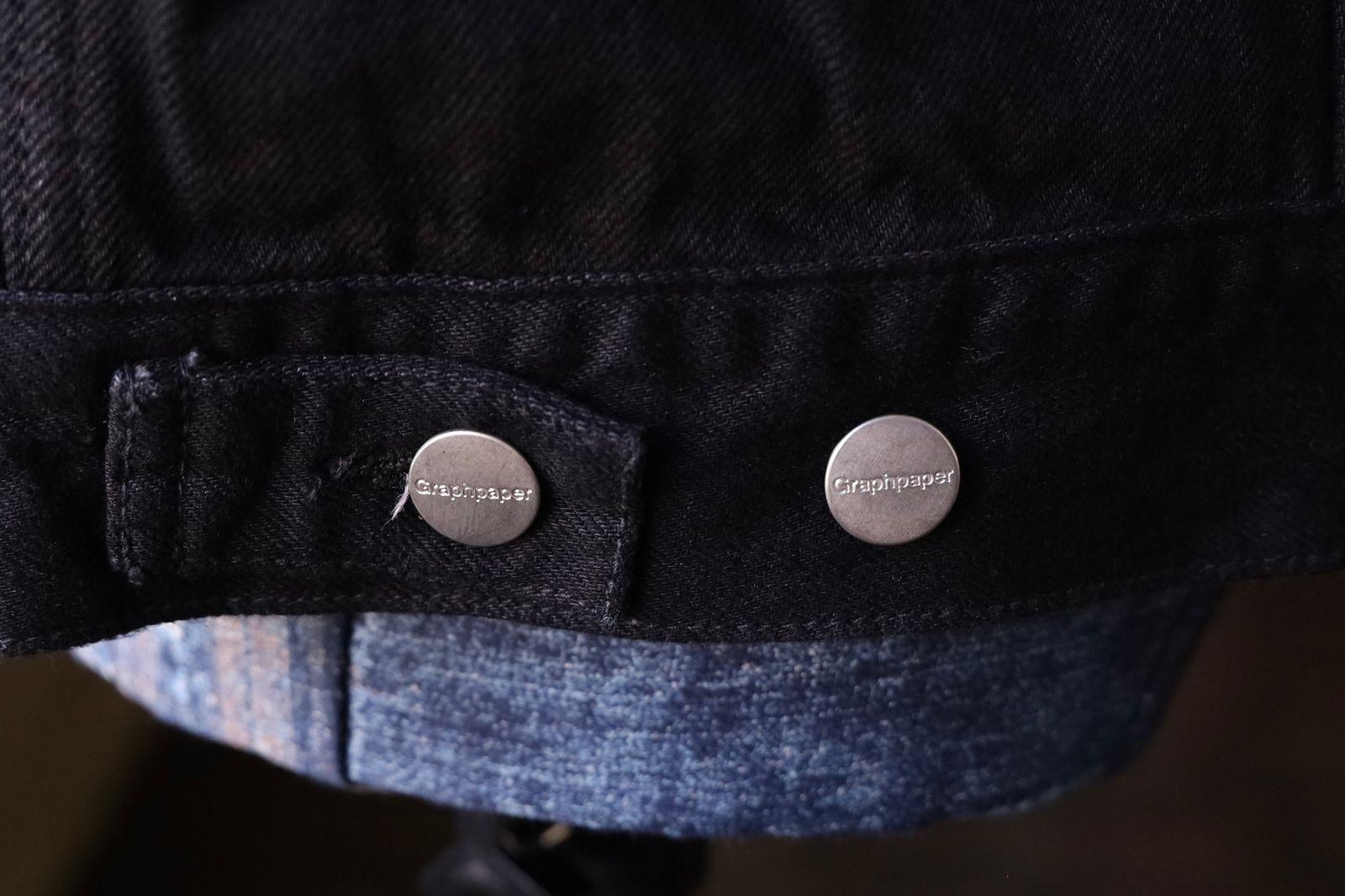 グラフペーパー 25AW Selvage Denim Trucker Jacket(GM253-20055RB)BLACK_WASHED