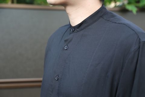 Yohji Yamamoto pour Homme 2020AW G-重ねスリットシャツテンセルローン(HR-B31-212 style.2020.9.9.