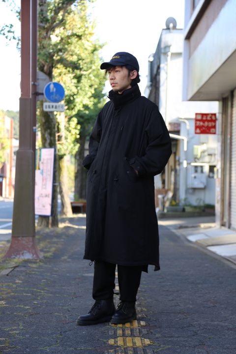 yohji yamamoto I-左胸片玉P付モッズコートStyle.2020.10.20.