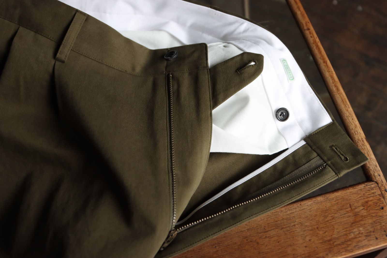 A.PRESSE - アプレッセ23SSチノ Chino Trousers (23SAP-04-15H)OLIVE