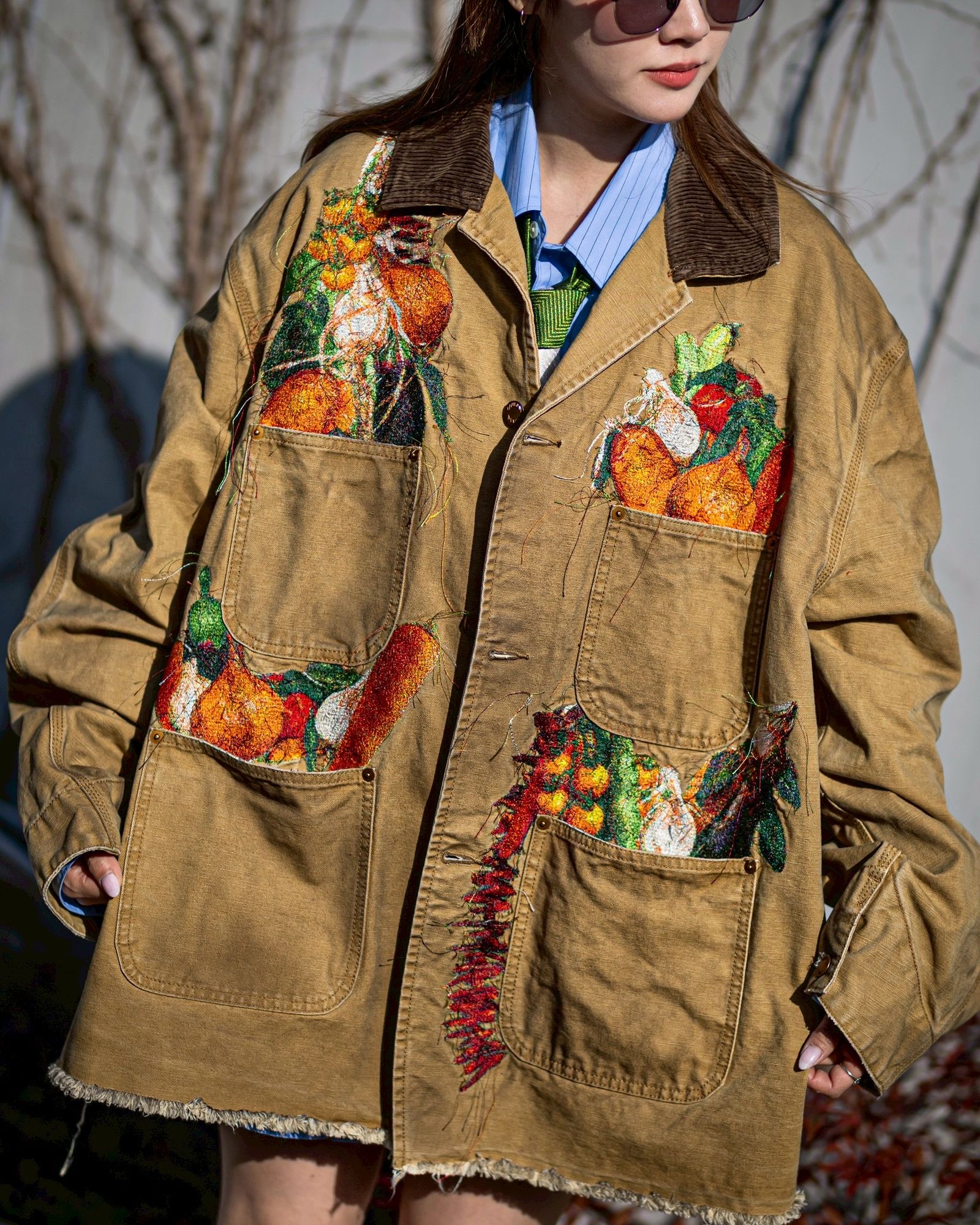 doublet 26SS VEGETABLE EMBROIDERY WORK JACKET style.2026.1.16