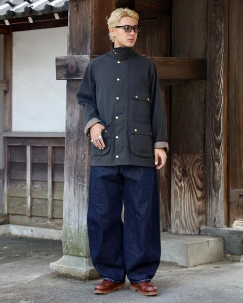 アプレッセ 2026 STYLE2 Vintage Silk Hemp Riding Oiled Jacket MARKスタイル