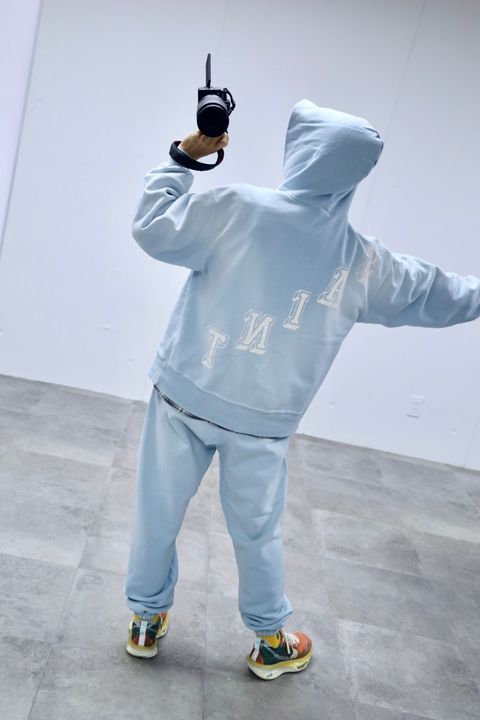 ©SAINT M×××××× セントマイケル 26SS BABY MICHAEL HOODIE"SKY BLUE"スタイル