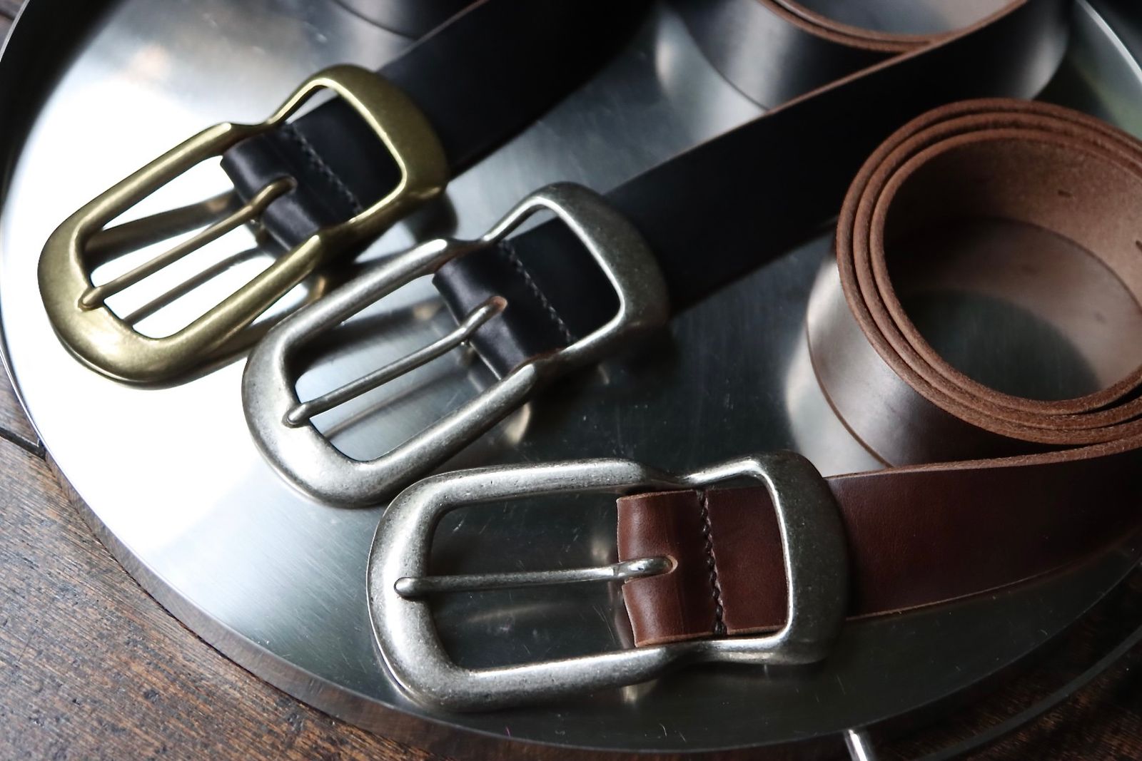 Hender Scheme - エンダースキーマ 22秋冬 Settler's belt 35mm qn-rc-sb3 dark brown/AS |  mark