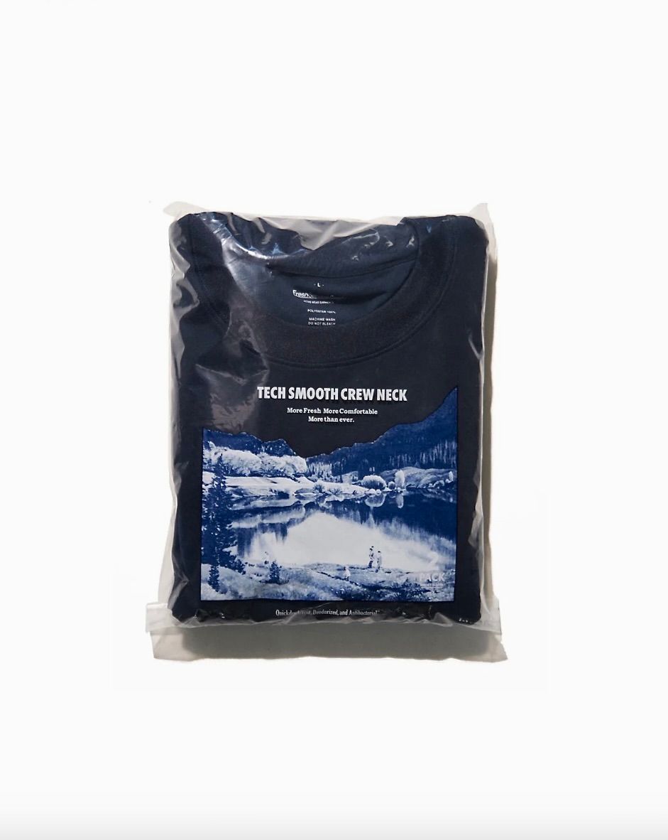フレッシュサービス 2-PACK TECH SMOOTH S/S CREW NECK (NAVY)