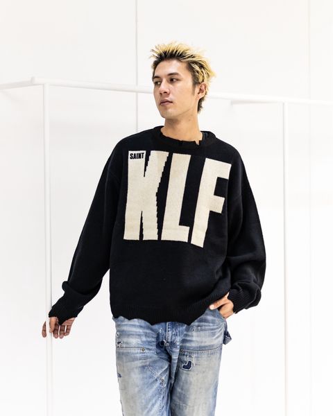セントマイケル KLF_CREW NECK KNIT/KLF/BLACK(SM-HR1-0000-C08)☆10月25日(土)発売！