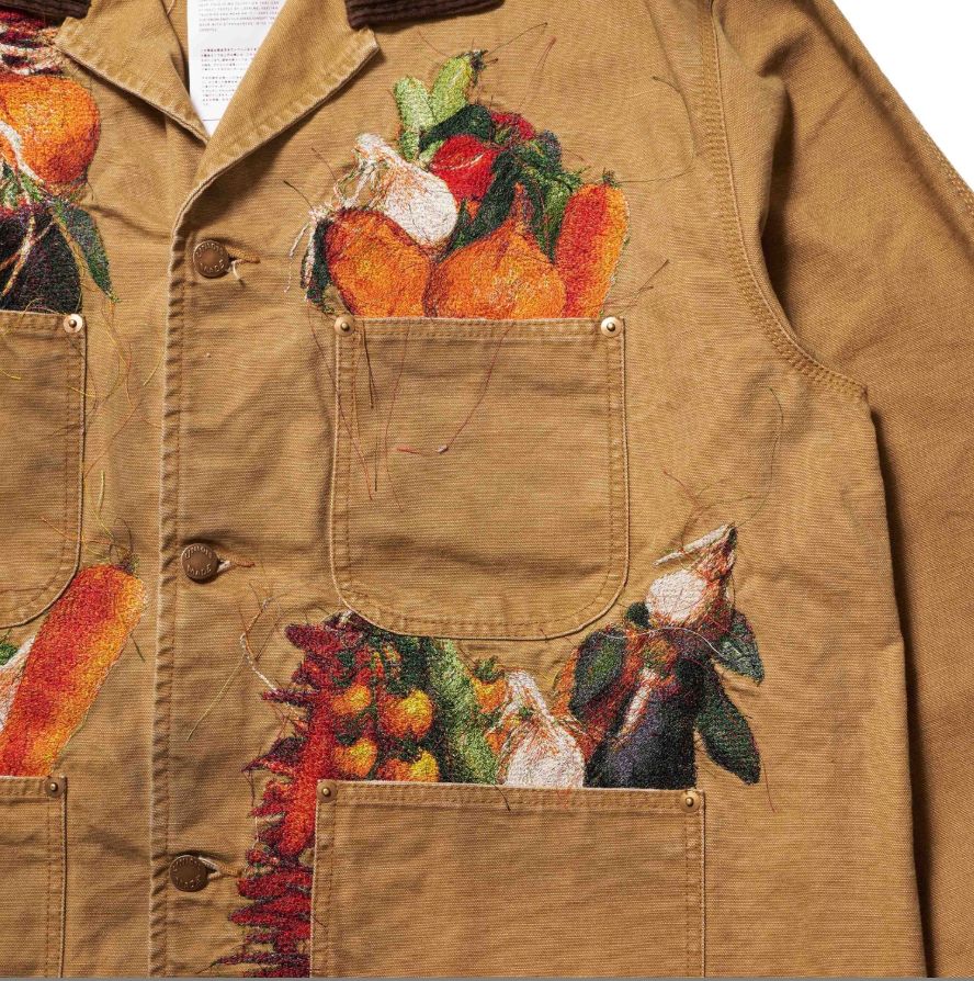 doublet ダブレット26SS VEGETABLE EMBROIDERY WORK JACKET (26SS19BL249) BEIGE ★1月17日(土)11:00発売！