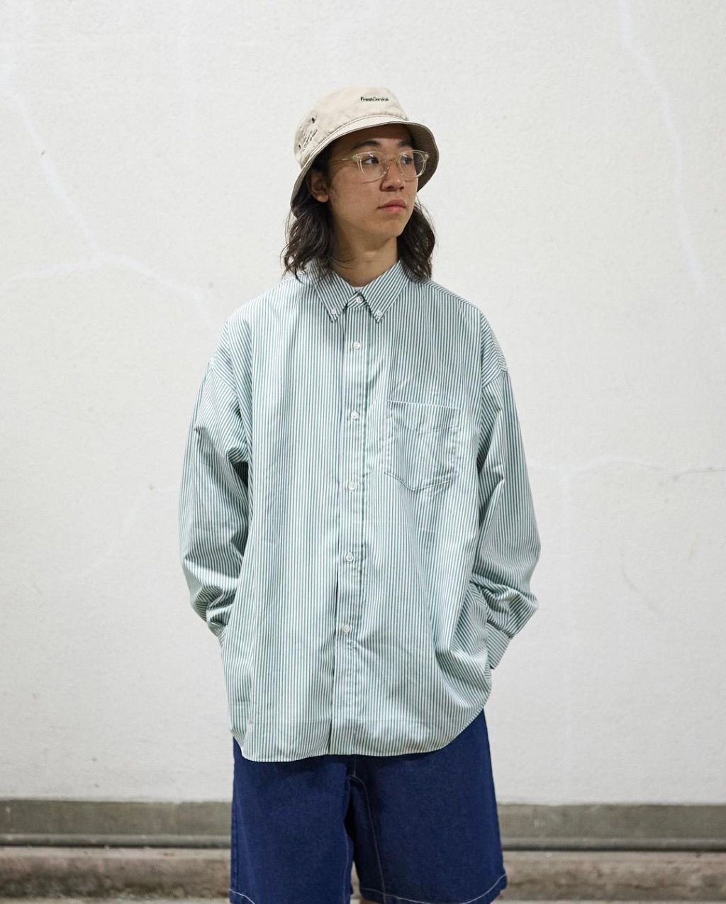 FreshService - フレッシュサービス DRY OXFORD CORPORATE S/S B.D.