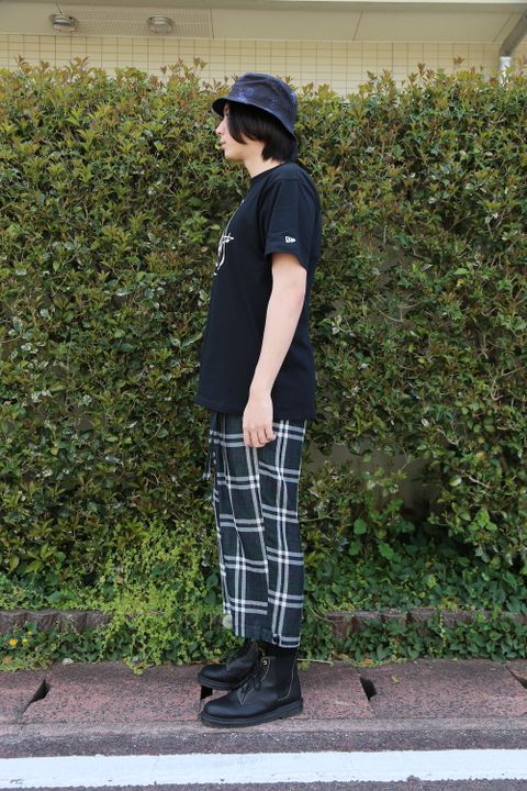 Yohji Yamamoto 半袖 コットン Tシャツ SS21 スマイル シグネチャーロゴ(HD-T98-083) style.2021.4.13