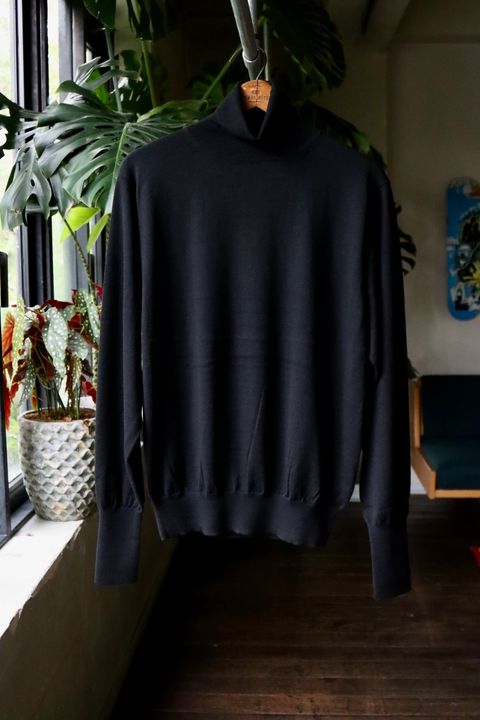 アプレッセ23AWニット Cashmere High Gauge Turtleneck Sweater(23AAP-03-05H)BLACK☆9月16日(土)発売
