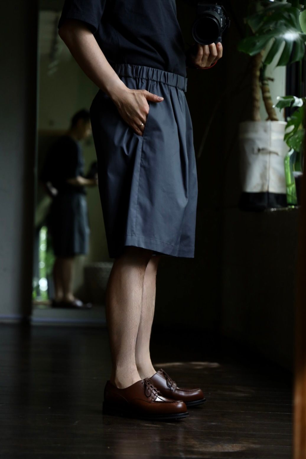 Graphpaper Solotex Twill Slim Waisted Chef Shortsスタイル2024.5.31.