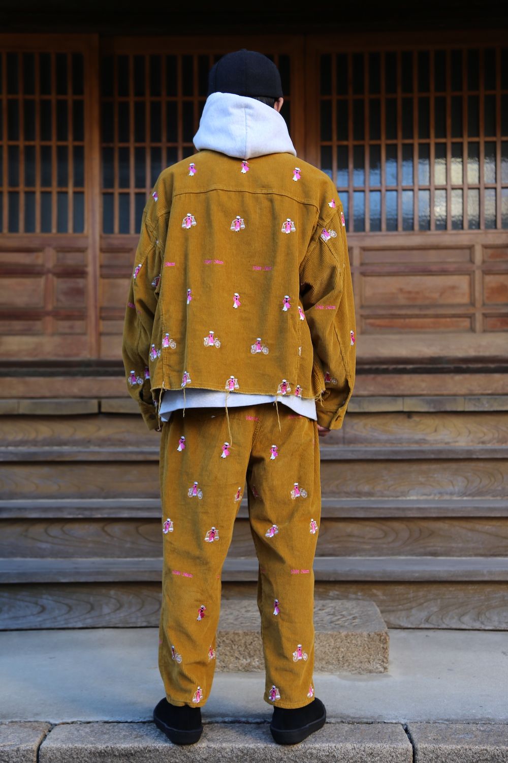 doublet VETNAM EMBROIDERY COURDUROY SET UP"YELLOW"Style.2020.12.28.