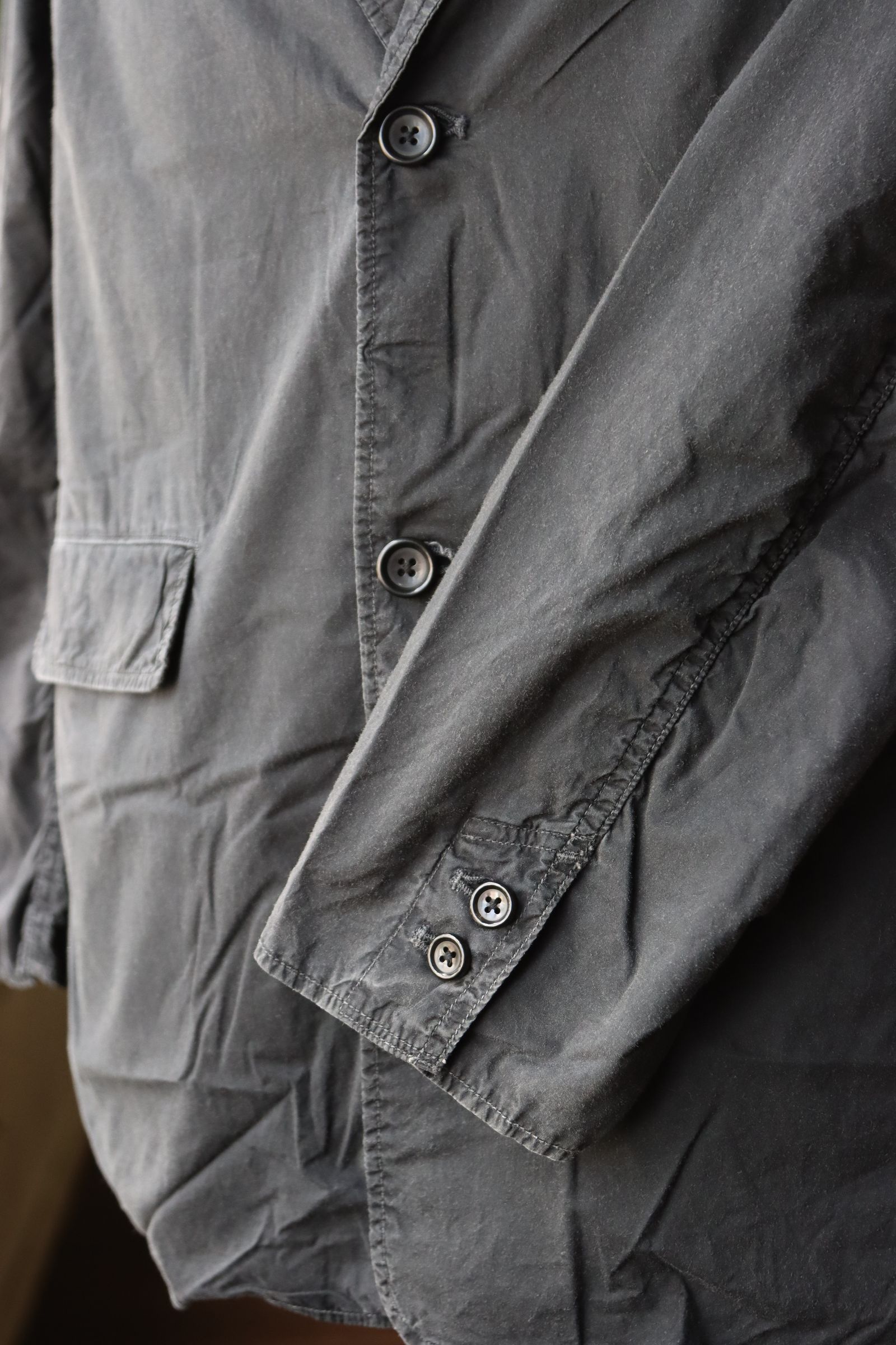 グラフペーパー Garment Dyed Typewriter Jacket(GM241-20011)GRAY