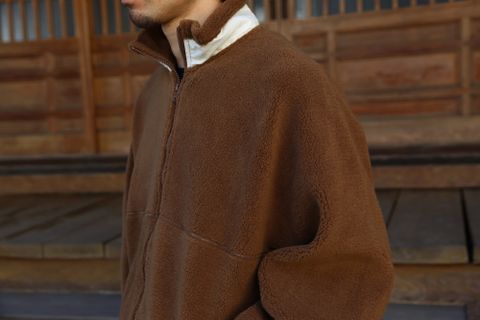 Graphpaper Wool Boa Zip-Up Blouson style.2020.10.3.