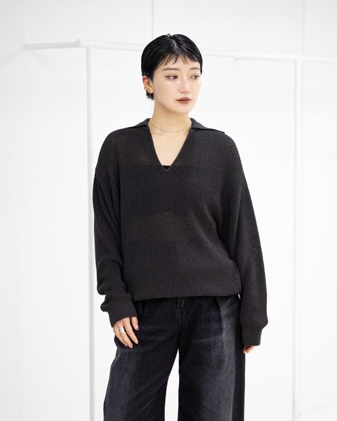 Graphpaper Coiled Wool Nylon Skipper Knit STYLE 2026.03.26