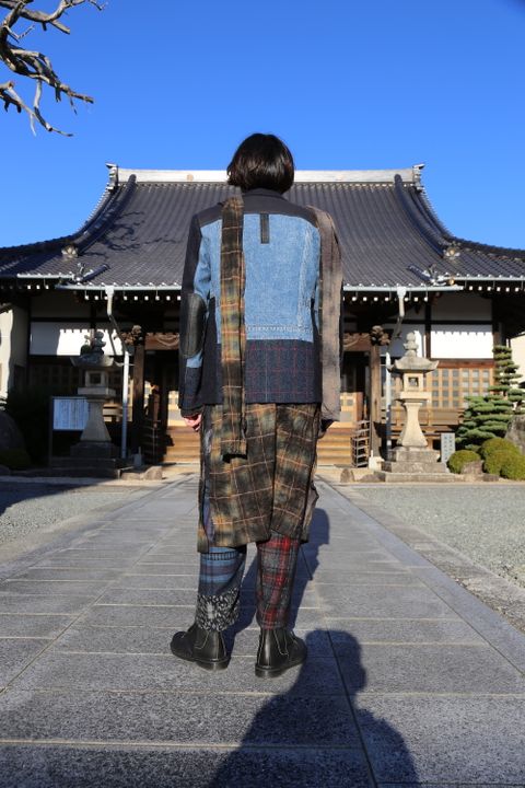 JUNYA WATANABE COMME des GARCONS MAN ウールカシミヤツイード×綿デニム×綿ウィップコード(WF-J022-051) style.2020.10.25.