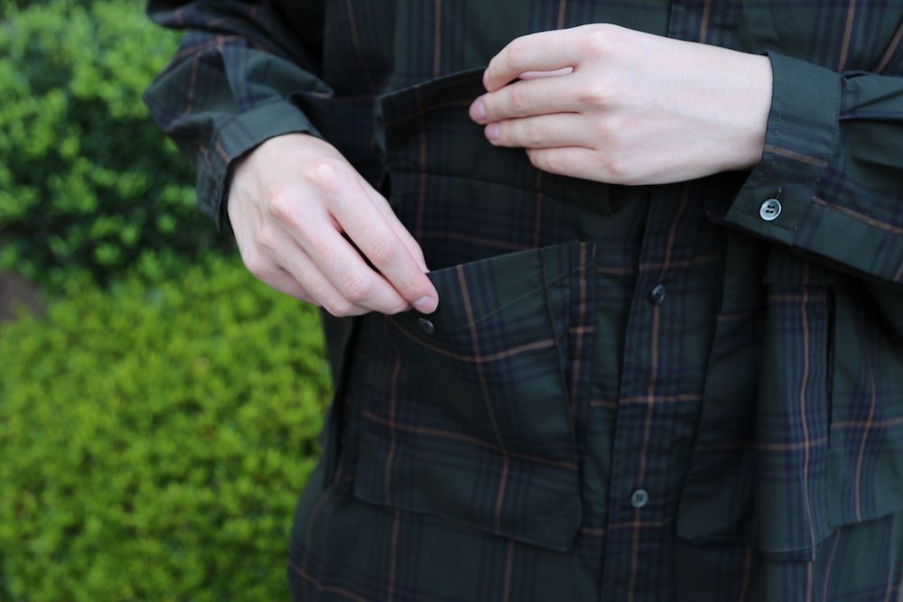 FreshService CHECK FLAP POCKET L/S SHIRT(FSW-21-SH_68) style.2021.7.24