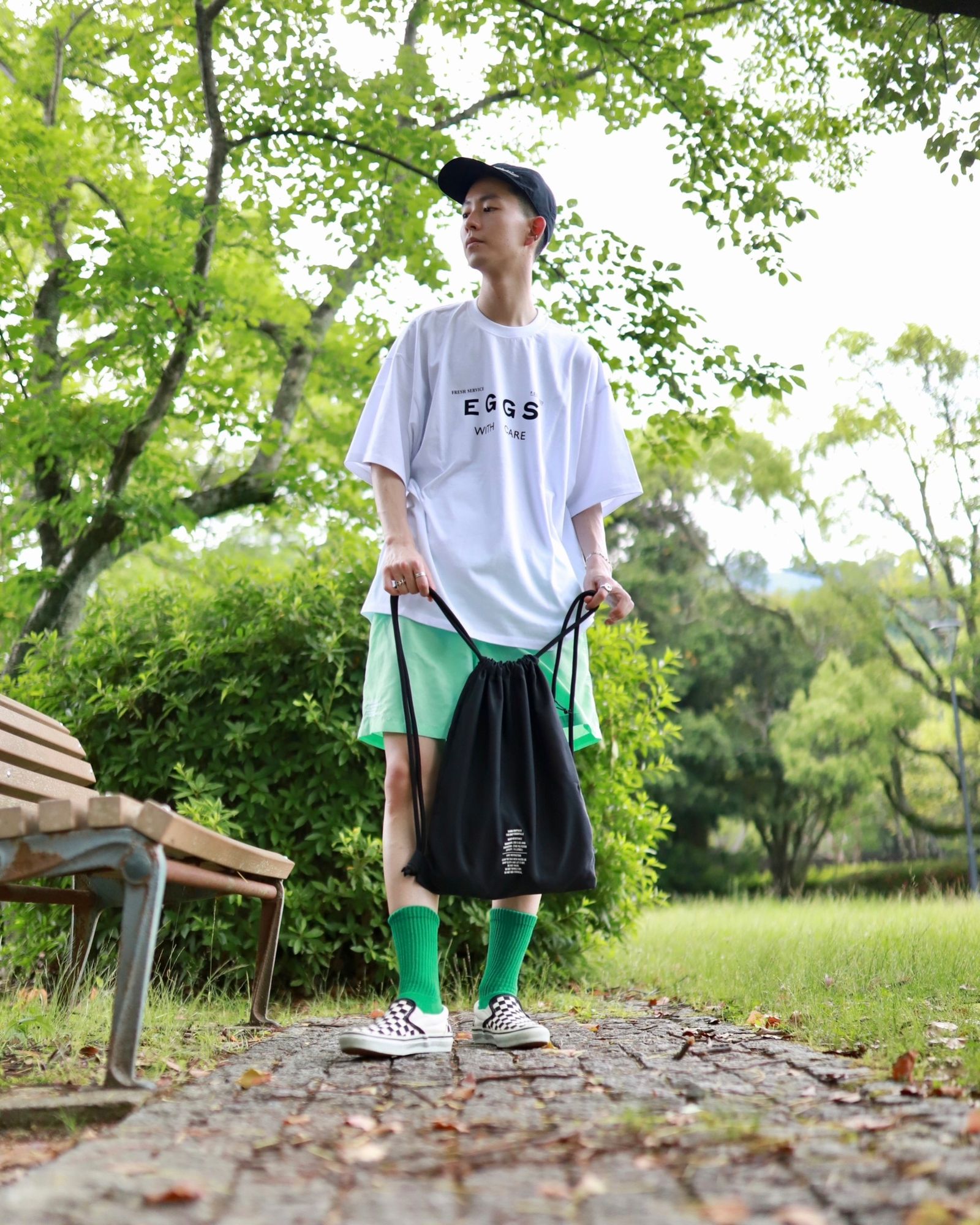 FreshService フレッシュサービス 23SS FS PRINTED TEE ”EGGS”スタイル