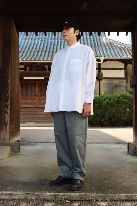 FreshService CORPORATE REGULAR COLLAR SHIRT"WHITE"style.