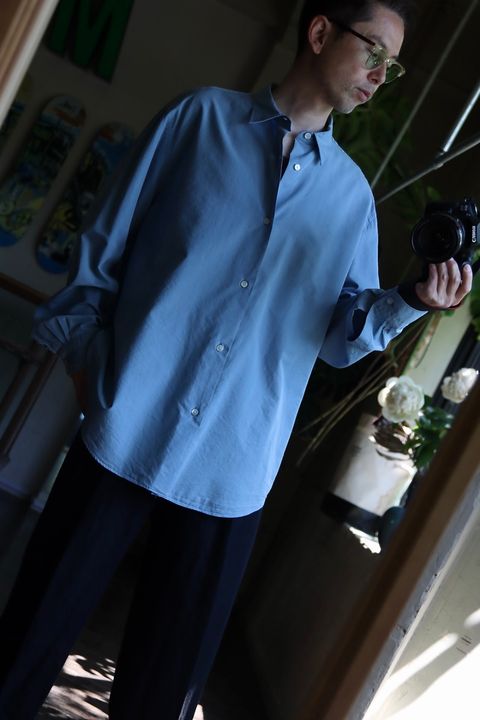A.PRESSE Regular Collar Shirtスタイル2023.5.25.