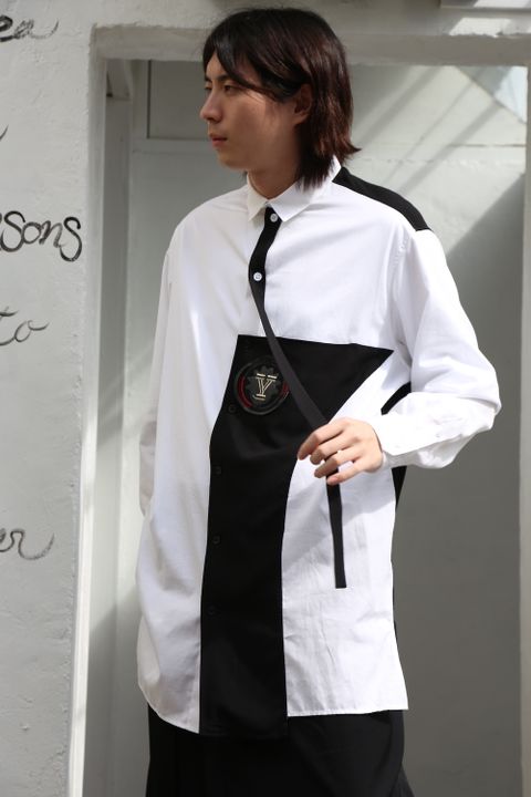 Yohji Yamamoto W-切り替えBシャツスタイル.2020.7.25.
