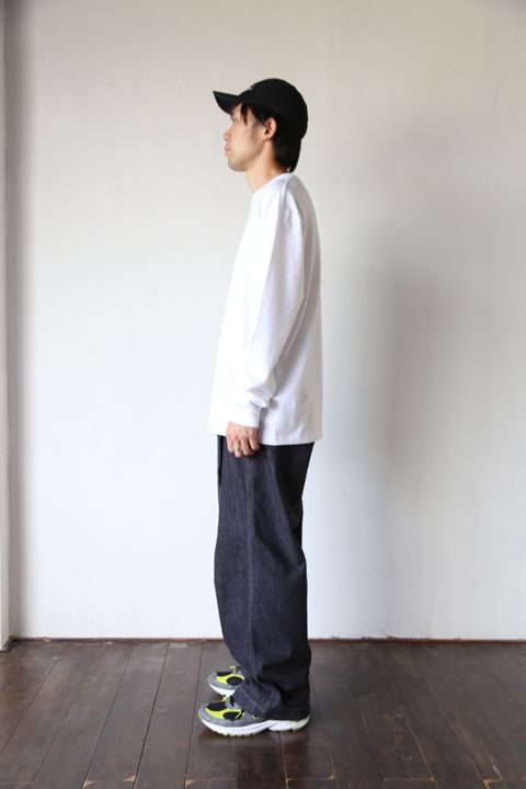 Graphpaper L/S Crew Neck Tee "WHITE" Style.2020.8.28.