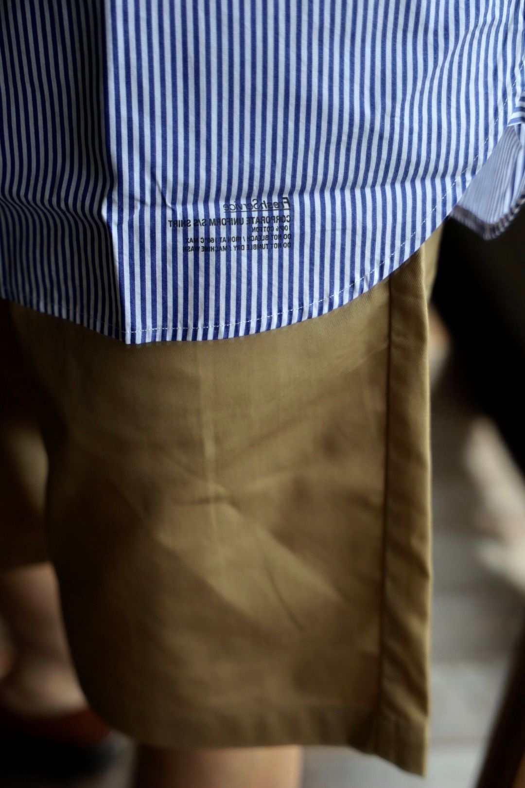 FreshService CORPORATE UNIFORM S/S SHIRT(BLUE STRIPE)スタイル