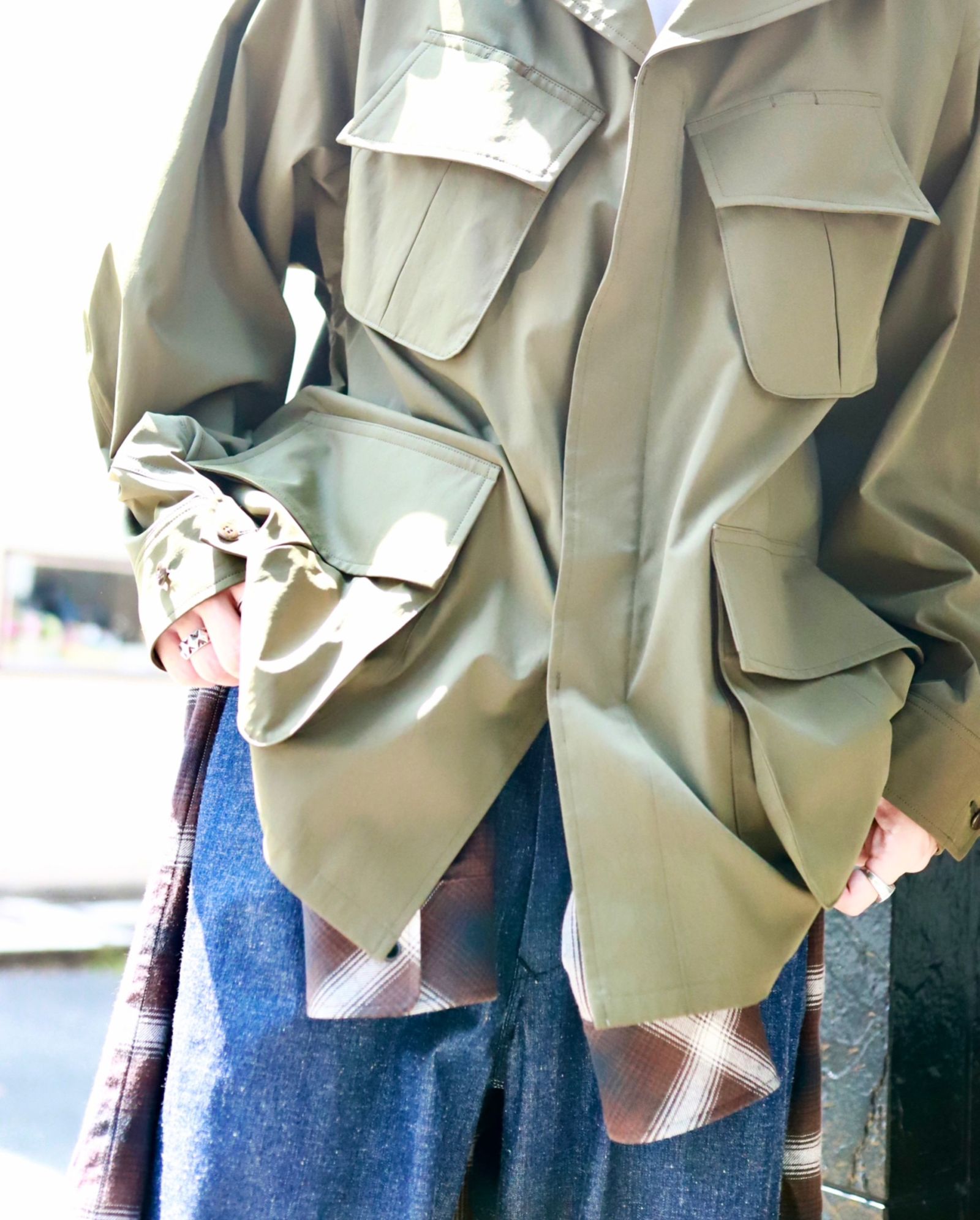 blurhms ブラームス 23FW Pe/Ny Combat Tropical Jacketスタイル