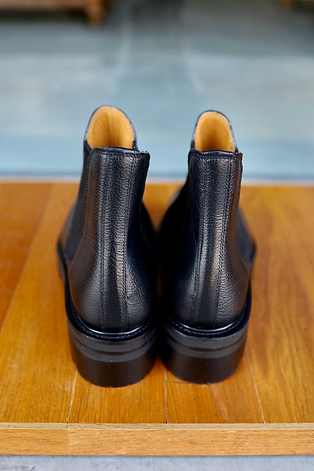 FOOTWORKSフットワークス サイドゴアブーツ WOMENS Side Gore Boots in Grain Leather(F03-0001_W)BLACK☆新作発売！