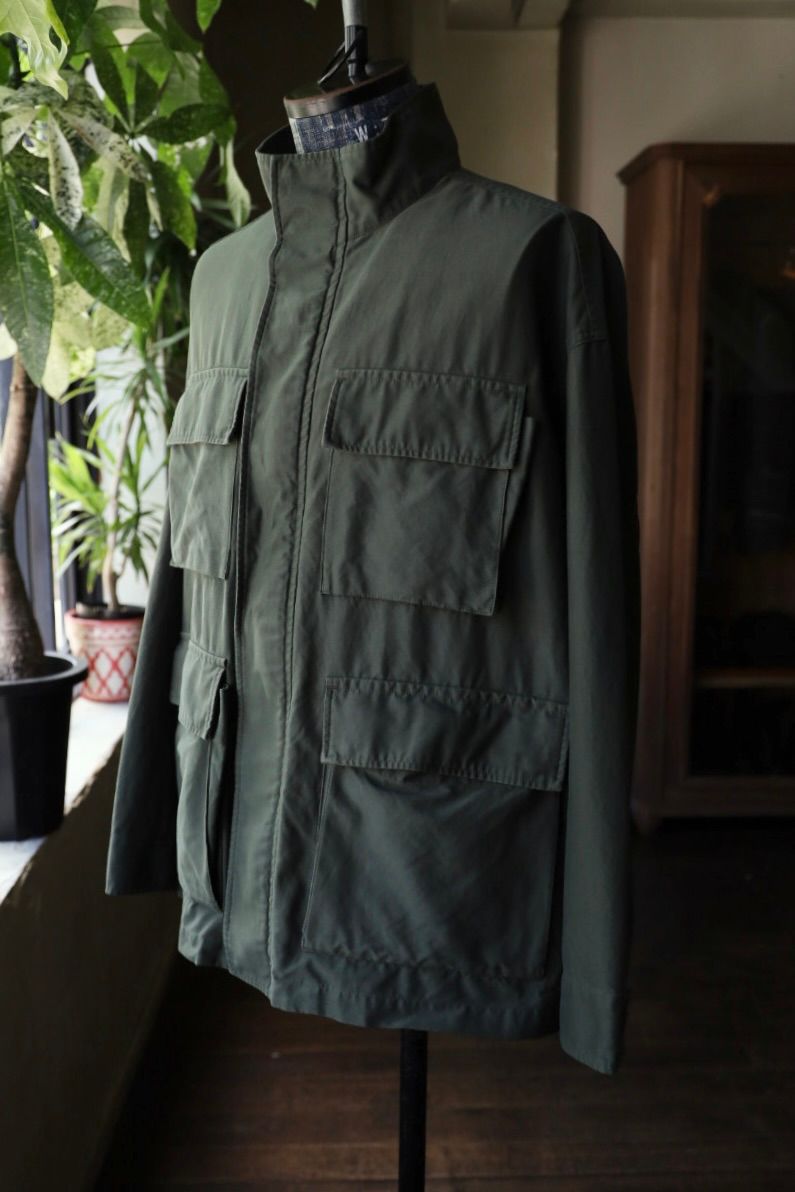グラフペーパー 25AW Cotton Cupro Back Satin Military Jacket(GM253-30344)GREEN☆9月6日(土)発売！