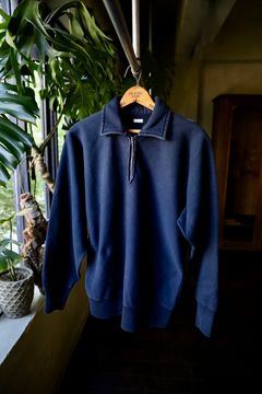 A.PRESSE Vintage Half Zip Sweat shirt(NAVY)スタイル 8月24日(土)新作発売！